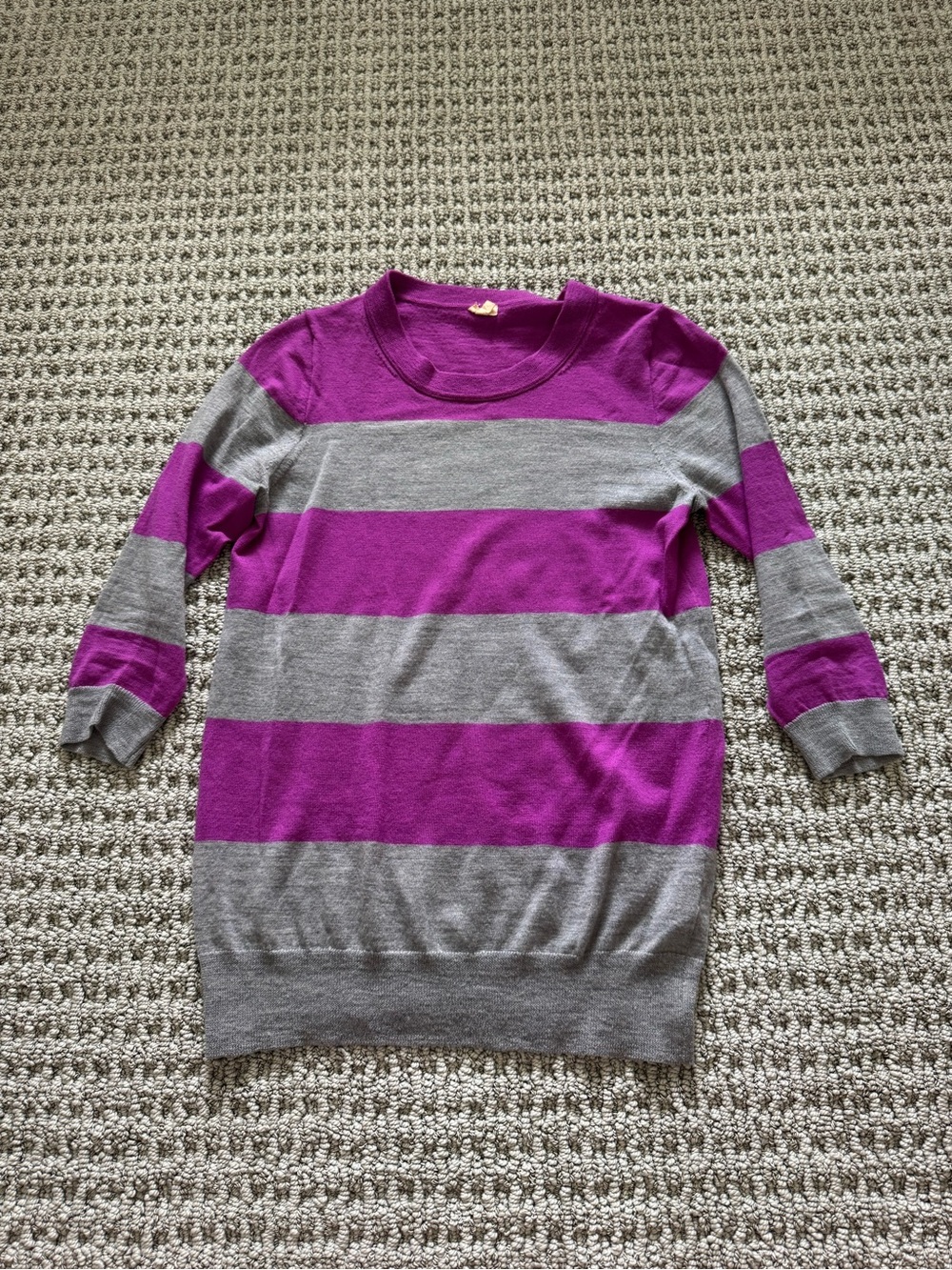 J. Crew Magenta Crewneck Sweater